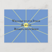 ポーチスピリットバリエーション |青 |はがき ポストカード (正面)