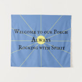 ポーチスピリットバリエーション |青 |タペストリー タペストリー (正面(横))