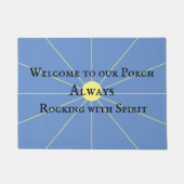 ポーチスピリットバリエーション |青 |書式 ドアマット (正面)