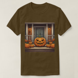 ポーチハロウィーンTシャツのカボチャ Tシャツ