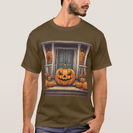 ポーチハロウィーンTシャツのカボチャ Tシャツ