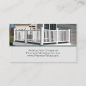 ポーチパティオデッキ建築 名刺 (裏面)