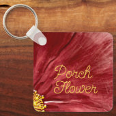 ポーチフラワー/オリジナル/ キーホルダー (正面)