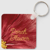 ポーチフラワー/オリジナル/ キーホルダー (裏面)