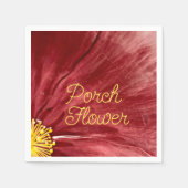 ポーチフラワー/オリジナル/ スタンダードカクテルナプキン (正面)