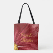 ポーチフラワー/オリジナル/ トートバッグ (裏面)