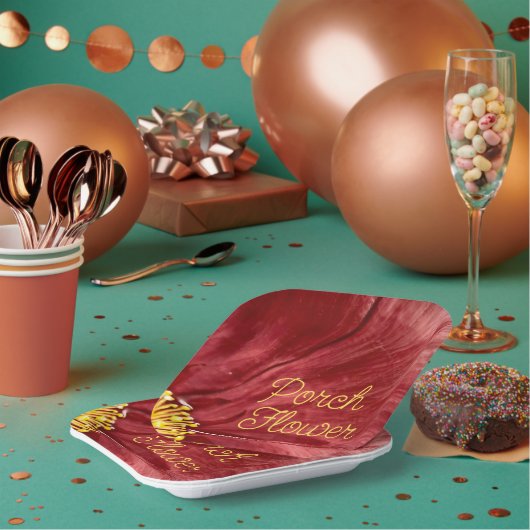 ポーチフラワー/オリジナル/ ペーパープレート (複数)