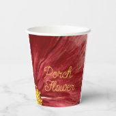 ポーチフラワー/オリジナル/ 紙コップ (裏面)