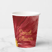 ポーチフラワー/オリジナル/ 紙コップ (正面)