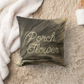 ポーチフラワー/セピア/ クッション (ブランケット)