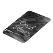 ポーチフラワー/白黒/フレキシブル写真 マグネット (左側)