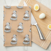 ポーチポッサムのタオルをポピー キッチンタオル (四つ折り)