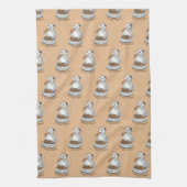 ポーチポッサムのタオルをポピー キッチンタオル (縦)