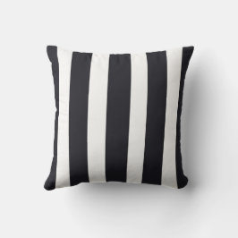 ポーチ装飾用クッションエレガントブラック&ホワイトストライプズ アウトドアクッション