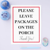 ポーチ離れのパッケージに署名する チラシ (シングル)