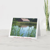 ポーチ、ハッピーバースデーの犬及び花! カード (裏面)