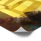 ポーチ – ロッキングチェアの長い午後の影 ポスター (角)