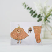 ポーチ、手袋とフードのホーキングフランスのセット ポストカード (スタンド正面)