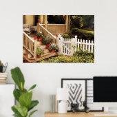 ポーチ – 私の祖母の庭 ポスター (ホームオフィス)