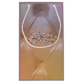 ポーツックサテンとダイヤモンドギフトバッグ スモールペーパーバッグ (裏面)