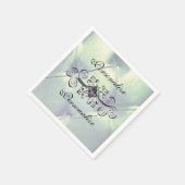 ポーツックサテンとダイヤモンドナプキン スタンダードカクテルナプキン (角)