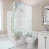 ポーツマスからケープアン航海のグラフ13278 シャワーカーテン (インサイチュ)