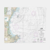 ポーツマスからケープアン航海のグラフ13278 フリースブランケット (正面(横))