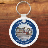 ポーツマスハーバーニューハンプシャー絵画ズ キーホルダー (正面)
