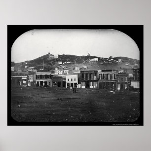 ポーツマス正方形のサンフランシスコの銀板写真1851年 ポスター