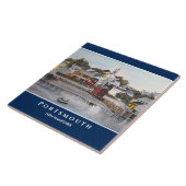 ポーツマス港ニューハンプシャー絵画アメリカ タイル (側面)