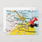 ポーツマス、バージニア ポストカード (正面/裏面)