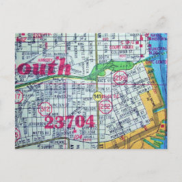 ポーツマス、VAヴィンテージマップ ポストカード