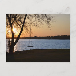 ポーツマスVa春サンセットオンエリザベスリバー ポストカード