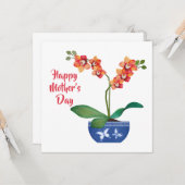 ポーテかわいらしッドオーキッドマザーズデイカード カード (正面/裏面インサイチュ)
