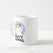 ポーティおもしろいアニマルパーティーキャットパン コーヒーマグカップ (正面左)