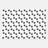 ポーティかわいい誕生日パーティー犬の名前をカスタムする時代 ラッピングペーパーシート (正面3)