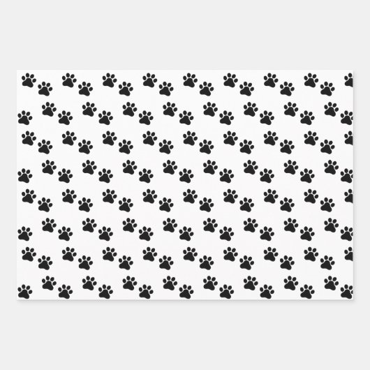 ポーティかわいい誕生日パーティー犬の名前をカスタムする時代 ラッピングペーパーシート (正面3)