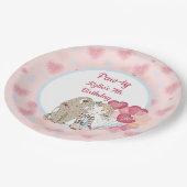 ポーティドッグ誕生日紙プレート ペーパープレート (アングル)