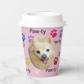 ポーティーしよう!犬の誕生日パーティーbash紙カップ 紙コップ (裏面)