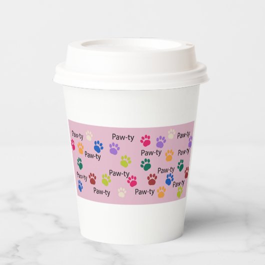 ポーティーしよう！犬の誕生日パーティーbash 紙コップ (正面)