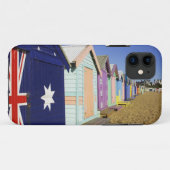 ポートのブライトン中央ビーチの水着用更衣ボックス Case-Mate iPhoneケース (裏面(横))