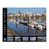 ポートの12か月のカレンフランスのダー カレンダー (カバー)