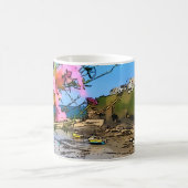 ポートアイザックコーンウォールハーバーフィッシャーマンズフレンズ コーヒーマグカップ (中央)