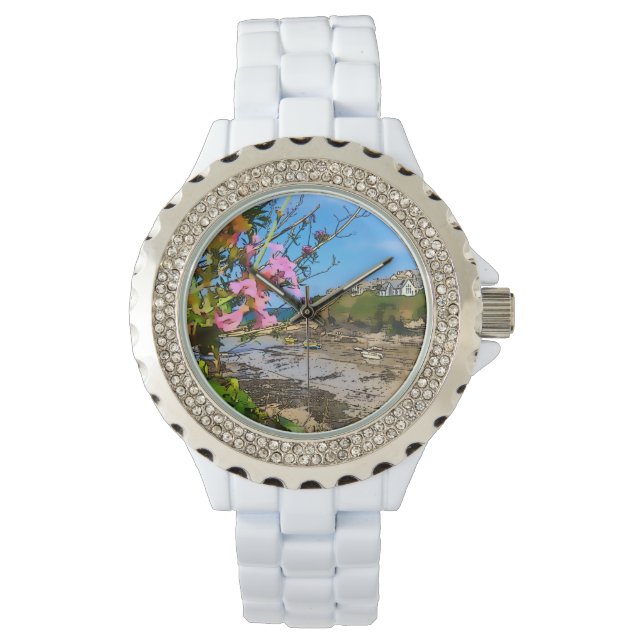 ポートアイザックコーンウォールハーバーフィッシャーマンズフレンズ 腕時計 (正面)