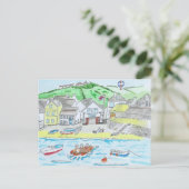 ポートアイザック、コーンウォールポストカード ポストカード (スタンド正面)