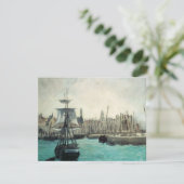 ポートアットカレーbyマネ、ヴィンテージ印象主義アート (スタンド正面)