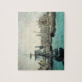 ポートアットカレーbyマネ、ヴィンテージ印象主義アート ジグソーパズル (縦)