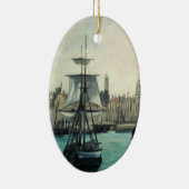 ポートアットカレーbyマネ、ヴィンテージ印象主義アート セラミックオーナメント (右)