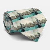 ポートアットカレーbyマネ、ヴィンテージ印象主義アート ネクタイ (ロール)