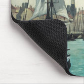 ポートアットカレーbyマネ、ヴィンテージ印象主義アート マウスパッド (コーナー)